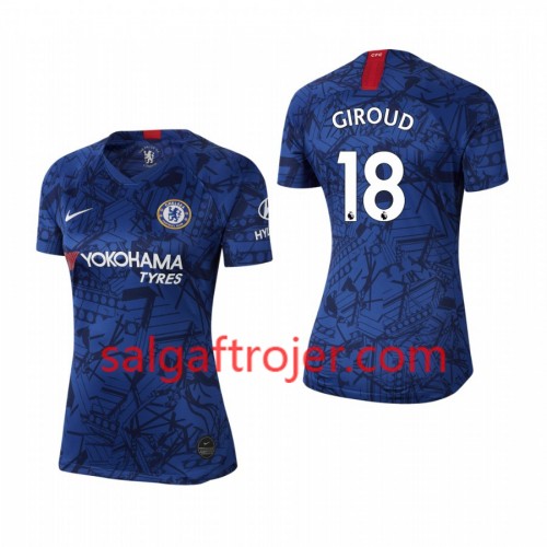 Chelsea Fodboldtrøjer Olivier Giroud 18 Dame Hjemmebanesæt 2019/20 Kort ærmer Chelsea Fodboldtrøjer Olivier Giroud 18 Dame Hjemmebanesæt 2019/20 Kort ærmer